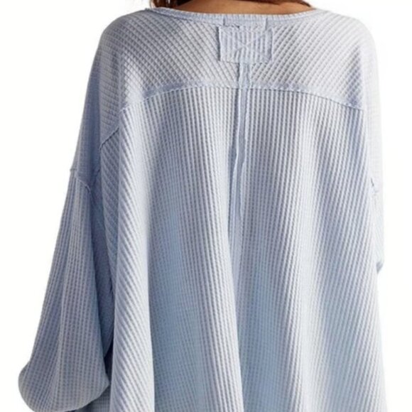 Free People Coraline Thermal Oversize 'Boho Chic' long sleeve - Picture 4 of 10